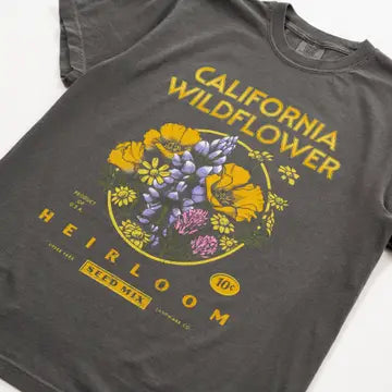 California Wildflower Seeds Washed Tee