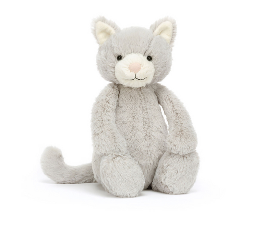 Bashful Grey Kitty Medium