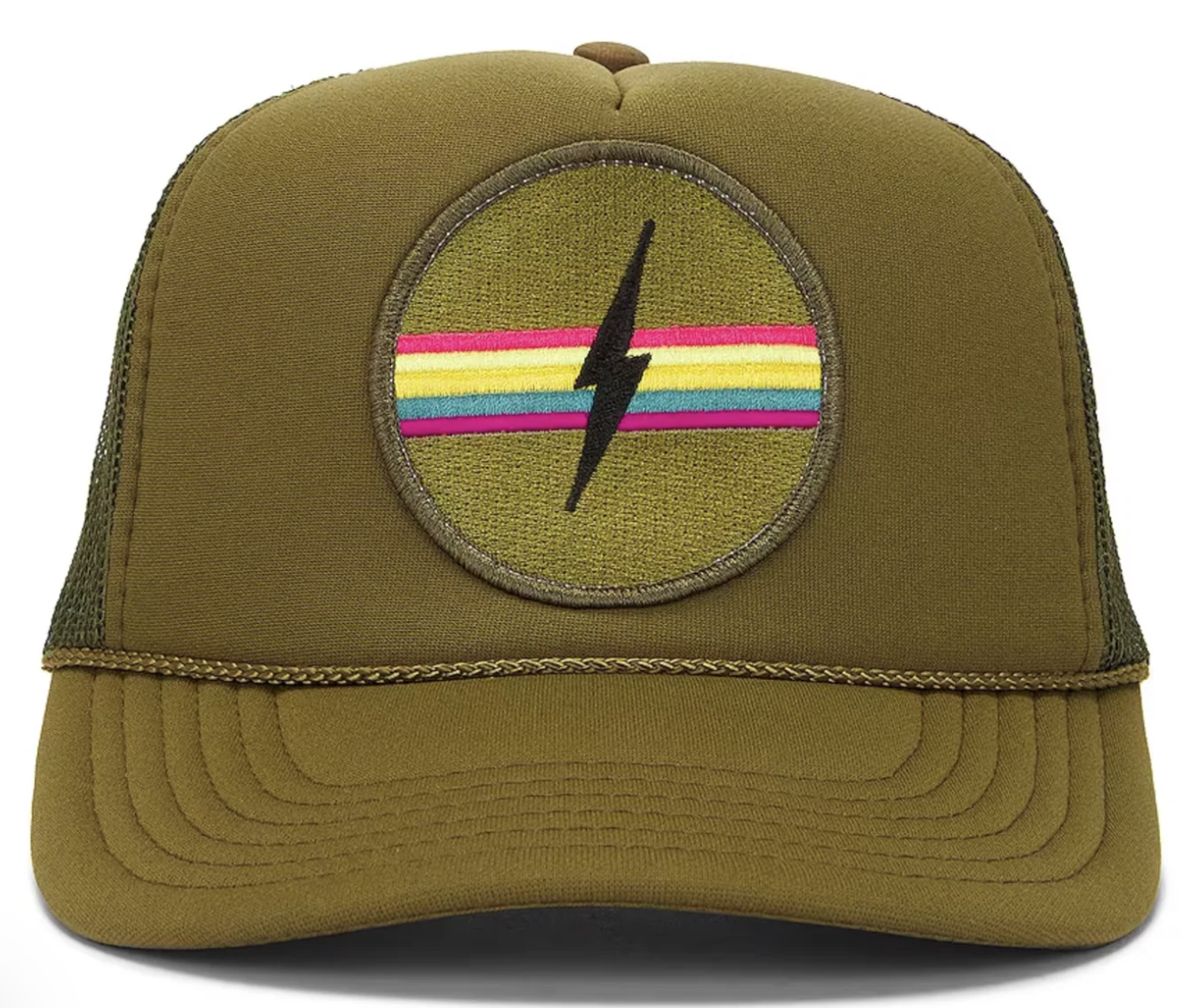 Electric Rainbow Trucker Hat
